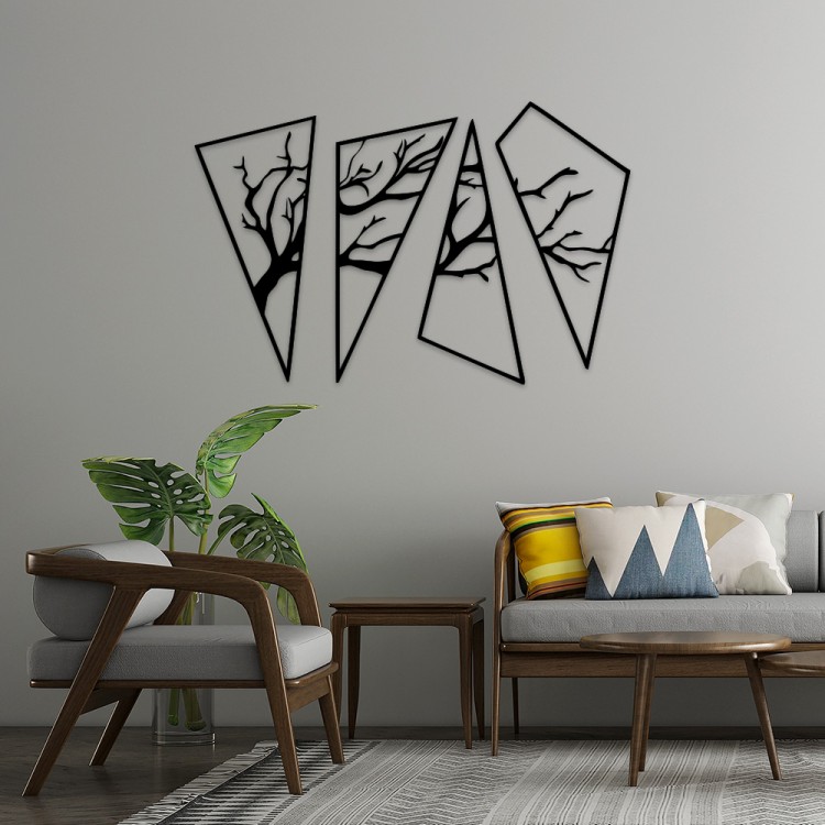 Shattered Forest MDF Duvar Dekoru – Etnik ve Modern Tasarım