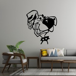 Angry Dog MDF Duvar Dekoru – Asi ve Eğlenceli Modern Tasarım