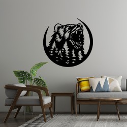 Northern Fury MDF Duvar Dekoru – Etnik ve Modern Tasarım