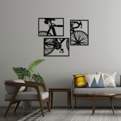 Bisiklet MDF Duvar Dekoru – Etnik ve Modern Tasarım