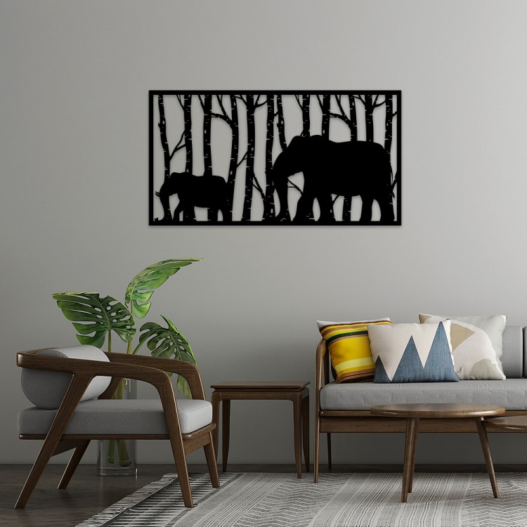 Elephant MDF Duvar Dekoru – Etnik ve Modern Tasarım