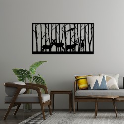 Silent Herd MDF Duvar Dekoru – Etnik ve Modern Tasarım