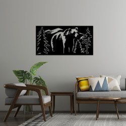 Forest Guardian MDF Duvar Dekoru – Etnik ve Modern Tasarım