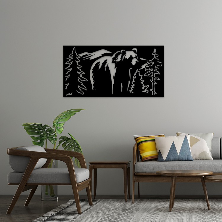 Forest Guardian MDF Duvar Dekoru – Etnik ve Modern Tasarım