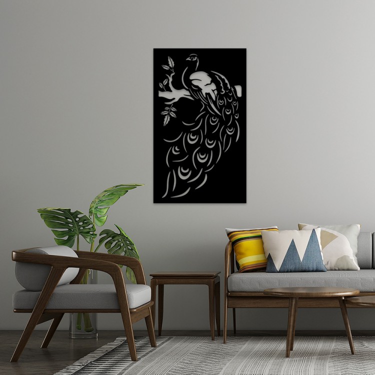 Royal Plumage MDF Duvar Dekoru – Etnik ve Modern Tasarım