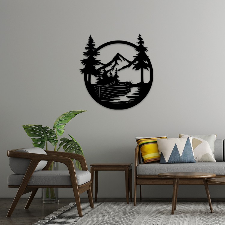 Primal Moon MDF Duvar Dekoru – Etnik ve Modern Tasarım