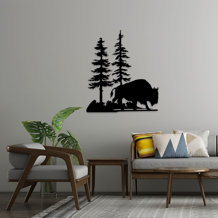 Forest Wanderer MDF Duvar Dekoru – Etnik ve Modern Tasarım