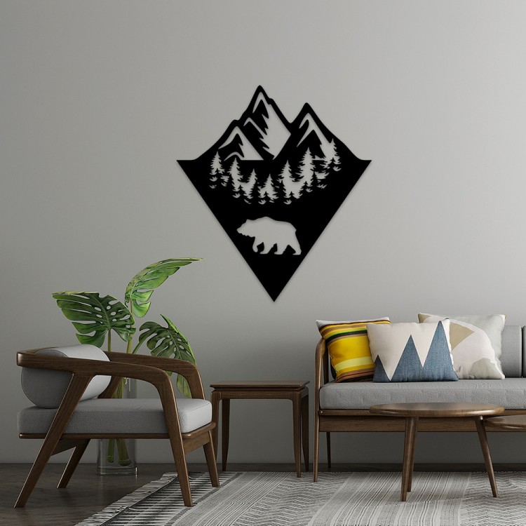 Mountain MDF Duvar Dekoru – Etnik ve Modern Tasarım
